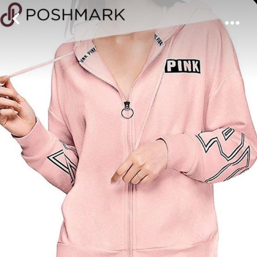 PINK zip up hoodie